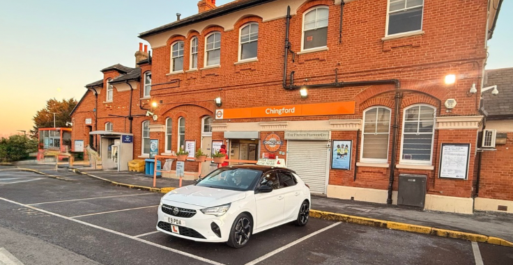 Pro Drivers Academy learner driver car parked outside chingford train ststion opposite chingford driving test centre