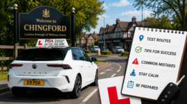 Chingford driving test routes with Pro Drivers Academy car and test tips